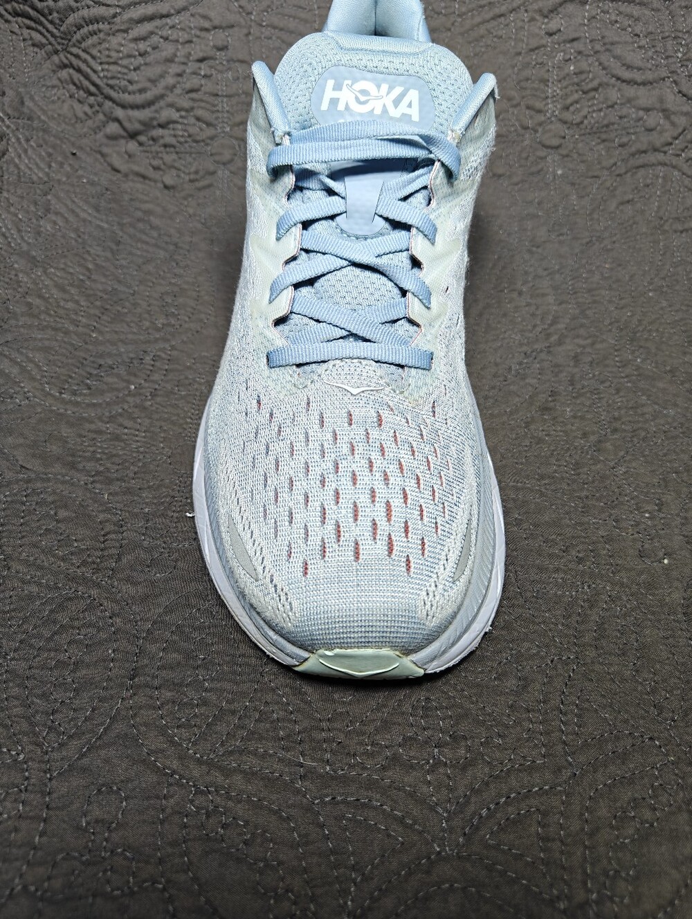Hoka One One Clifton 8 Blue Fog Sneakers Women's Running Shoe Size 11B - Picture 5 of 9